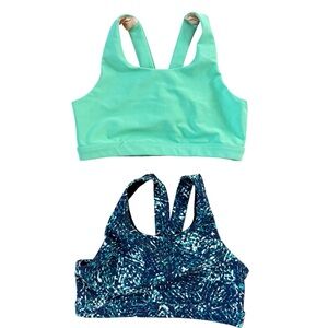 Old Navy Active Sports Bras in Navy/green and green